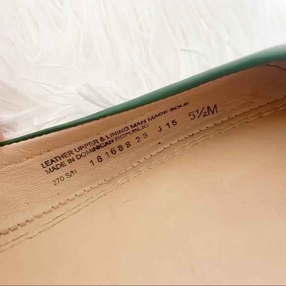 SOLD Tory Burch York Emerald Leather Ballerina Size 5.5 - Picture 10 of 11